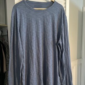 Banana Republic Men's Blue Long Sleeve Shirt organic cotton